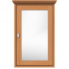 Strasser Woodenwork 57.184 - 19 X 6.5 X 31.5 Inset Med Cab Single Door 01-Square Nat Oak