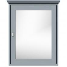 Strasser Woodenwork 57.141 - 24 X 6.5 X 31.5 Inset Med Cab Single Door 01-Square Silver Oak