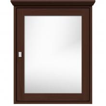 Strasser Woodenwork 57.598 - 24 X 6.5 X 31.5 Inset Med Cab Single Door 01-Square Choc Oak