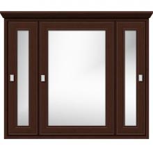 Strasser Woodenwork 57.241 - 36 X 6.5 X 31.5 Inset Med Cab Tri-View Deco Miter Choc Cherry