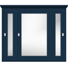 Strasser Woodenwork 58-873 - 36 X 6.5 X 31.5 Inset Med Cab Tri-View Ogee Miter Lapis Night