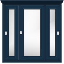 Strasser Woodenwork 58-872 - 30 X 6.5 X 31.5 Inset Med Cab Tri-View Ogee Miter Lapis Night