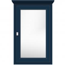 Strasser Woodenwork 58-870 - 19 X 6.5 X 31.5 Inset Med Cab Single Door Ogee Miter Lapis Night