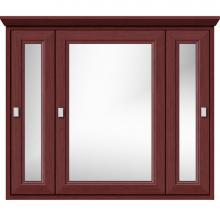 Strasser Woodenwork 57.421 - 36 X 6.5 X 31.5 Inset Med Cab Tri-View Ogee Miter Dk Cherry