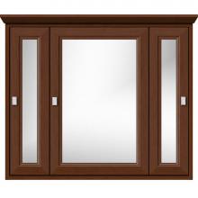 Strasser Woodenwork 57.496 - 36 X 6.5 X 31.5 Inset Med Cab Tri-View Ogee Miter Pecan Cherry