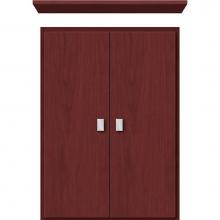 Strasser Woodenwork 75.077 - 18 X 5.5 X 25 Wall Cubby Slab Dk Cherry