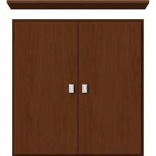 Strasser Woodenwork 75.189 - 24 X 5.5 X 25 Wall Cubby Slab Pecan Cherry