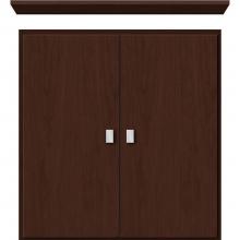 Strasser Woodenwork 75.087 - 24 X 5.5 X 25 Wall Cubby Slab Choc Cherry