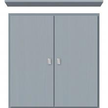 Strasser Woodenwork 75.113 - 24 X 5.5 X 25 Wall Cubby Slab Silver Oak