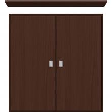 Strasser Woodenwork 75.179 - 24 X 5.5 X 25 Wall Cubby Slab Choc Oak