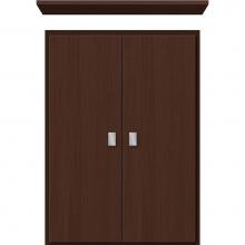 Strasser Woodenwork 75.177 - 18 X 5.5 X 25 Wall Cubby Slab Choc Oak