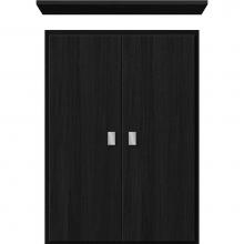 Strasser Woodenwork 75.182 - 18 X 5.5 X 25 Wall Cubby Slab Midnight Oak