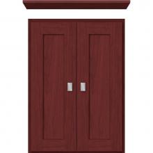 Strasser Woodenwork 73.075 - 18 X 5.5 X 25 Wall Cubby Shaker Dk Cherry