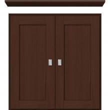 Strasser Woodenwork 73.123 - 24 X 5.5 X 25 Wall Cubby Shaker Choc Oak