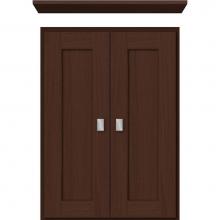 Strasser Woodenwork 73.122 - 18 X 5.5 X 25 Wall Cubby Shaker Choc Oak