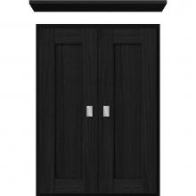 Strasser Woodenwork 73.125 - 18 X 5.5 X 25 Wall Cubby Shaker Midnight Oak