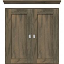 Strasser Woodenwork 85-130 - 24 X 5.5 X 25 Wall Cubby Shaker Dusky Oak