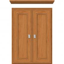 Strasser Woodenwork 76.535 - 18 X 5.5 X 25 Wall Cubby Deco Miter Nat Cherry