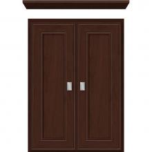 Strasser Woodenwork 76.510 - 18 X 5.5 X 25 Wall Cubby Deco Miter Choc Cherry