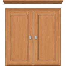 Strasser Woodenwork 76.547 - 24 X 5.5 X 25 Wall Cubby Deco Miter Nat Oak