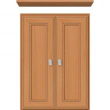 Strasser Woodenwork 76.545 - 18 X 5.5 X 25 Wall Cubby Deco Miter Nat Oak