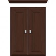 Strasser Woodenwork 76.515 - 18 X 5.5 X 25 Wall Cubby Deco Miter Choc Oak