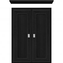 Strasser Woodenwork 76.530 - 18 X 5.5 X 25 Wall Cubby Deco Miter Midnight Oak