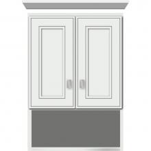 Strasser Woodenwork 76.556 - 18 X 8.5 X 26 Overjohn Deco Miter Powder Grey