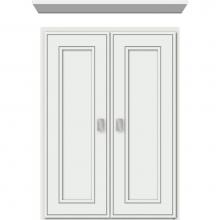 Strasser Woodenwork 76.555 - 18 X 5.5 X 25 Wall Cubby Deco Miter Powder Grey