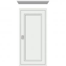 Strasser Woodenwork 76.554 - 12 X 5.5 X 25 Wall Cubby Deco Miter Powder Grey