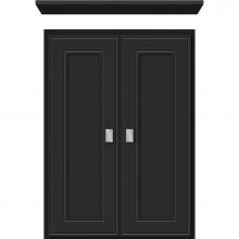 Strasser Woodenwork 76.565 - 18 X 5.5 X 25 Wall Cubby Deco Miter Sat Black