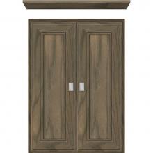 Strasser Woodenwork 85-123 - 18 X 5.5 X 25 Wall Cubby Deco Miter Dusky Oak