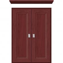 Strasser Woodenwork 76.600 - 18 X 5.5 X 25 Wall Cubby Ogee Miter Dk Cherry