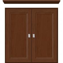 Strasser Woodenwork 76.848 - 24 X 5.5 X 25 Wall Cubby Ogee Miter Pecan Cherry