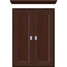 Strasser Woodenwork 76.585 - 18 X 5.5 X 25 Wall Cubby Ogee Miter Choc Cherry