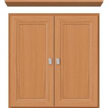 Strasser Woodenwork 76.843 - 24 X 5.5 X 25 Wall Cubby Ogee Miter Nat Oak