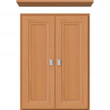 Strasser Woodenwork 76.841 - 18 X 5.5 X 25 Wall Cubby Ogee Miter Nat Oak