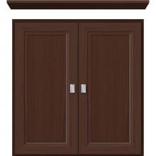 Strasser Woodenwork 76.592 - 24 X 5.5 X 25 Wall Cubby Ogee Miter Choc Oak