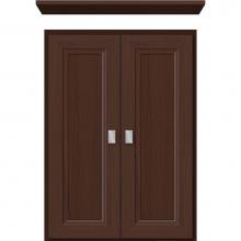 Strasser Woodenwork 76.590 - 18 X 5.5 X 25 Wall Cubby Ogee Miter Choc Oak