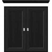 Strasser Woodenwork 76.828 - 24 X 5.5 X 25 Wall Cubby Ogee Miter Midnight Oak