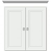 Strasser Woodenwork 76.853 - 24 X 5.5 X 25 Wall Cubby Ogee Miter Powder Grey