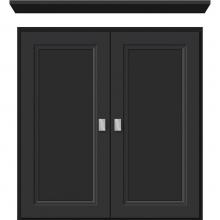 Strasser Woodenwork 76.863 - 24 X 5.5 X 25 Wall Cubby Ogee Miter Sat Black