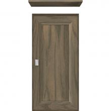 Strasser Woodenwork 85-119 - 12 X 5.5 X 25 Wall Cubby Ogee Miter Dusky Oak