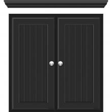 Strasser Woodenwork 72.081 - 24 X 5.5 X 25 Wall Cubby Beaded Sat Black