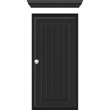 Strasser Woodenwork 72.053 - 12 X 5.5 X 25 Wall Cubby Beaded Sat Black