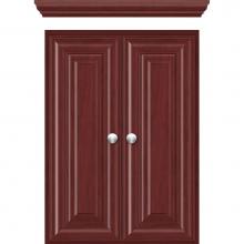 Strasser Woodenwork 74.079 - 18 X 5.5 X 25 Wall Cubby Classic Miter Dk Cherry