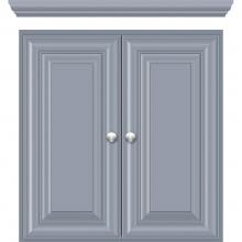 Strasser Woodenwork 74.126 - 24 X 5.5 X 25 Wall Cubby Classic Miter Sat Silver