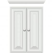 Strasser Woodenwork 74.119 - 18 X 5.5 X 25 Wall Cubby Classic Miter Powder Grey