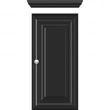 Strasser Woodenwork 74.067 - 12 X 5.5 X 25 Wall Cubby Classic Miter Sat Black