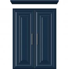 Strasser Woodenwork 34-310 - 18 X 5.5 X 25 Wall Cubby Classic Miter Lapis Night